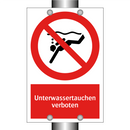 Unterwassertauchen verboten