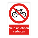 Velo anlehnen verboten