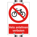 Velo anlehnen verboten