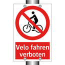 Velo fahren verboten