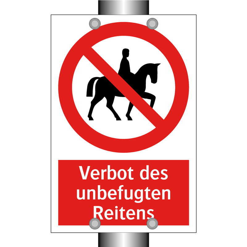 Verbot des unbefugten Reitens