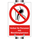 Verbot für Personen mit Metallimplantaten