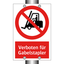 Verboten für Gabelstapler