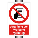 Verteilung von Werbung verboten