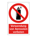 Verwendung von Aerosolen verboten