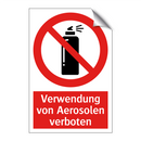 Verwendung von Aerosolen verboten