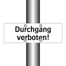 Durchgang verboten!