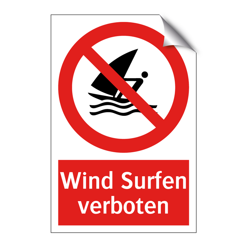Wind Surfen verboten
