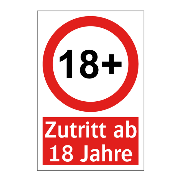 Zutritt ab 18 Jahre