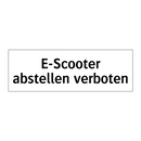 E-Scooter abstellen verboten