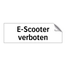 E-Scooter verboten