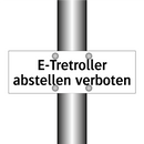 E-Tretroller abstellen verboten