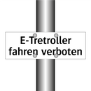 E-Tretroller fahren verboten
