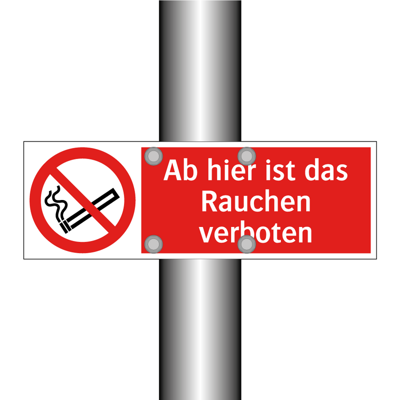 Ab hier ist das Rauchen verboten