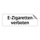 E-Zigaretten verboten