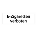 E-Zigaretten verboten