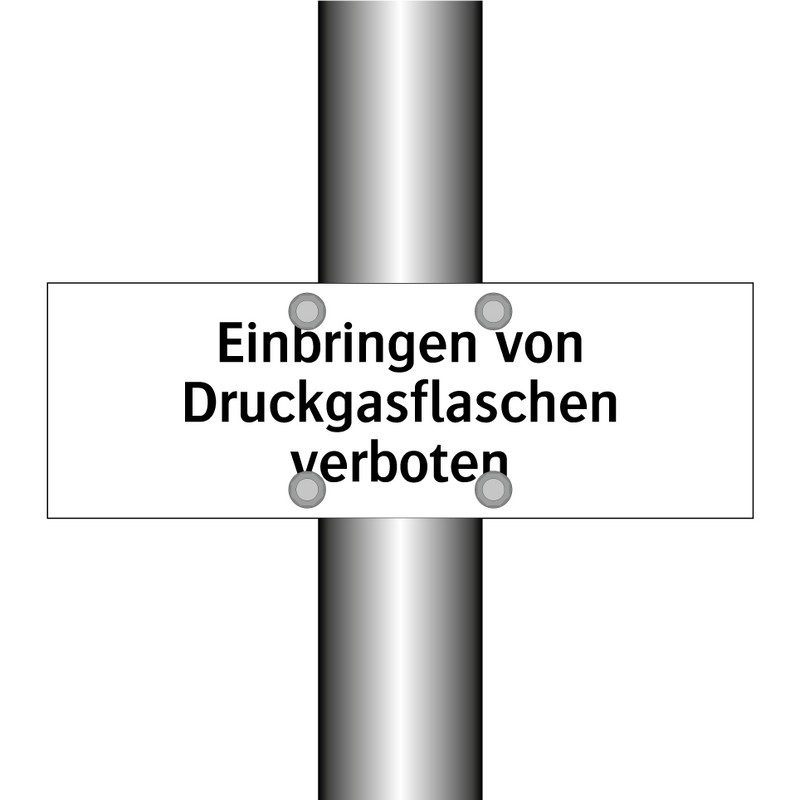 Einbringen von Druckgasflaschen verboten