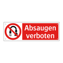 Absaugen verboten