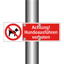 Achtung! Hundeausführen verboten
