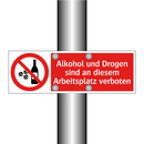 Alkohol und Drogen sind an diesem Arbeitsplatz verboten