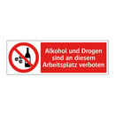 Alkohol und Drogen sind an diesem Arbeitsplatz verboten