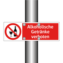 Alkoholische Getränke verboten