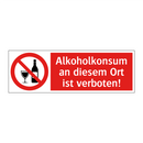 Alkoholkonsum an diesem Ort ist verboten!