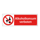 Alkoholkonsum verboten