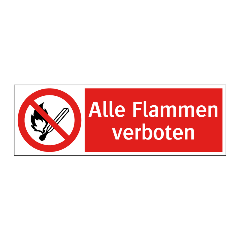 Alle Flammen verboten