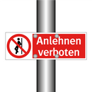 Anlehnen verboten
