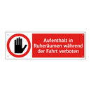 Aufenthalt in Ruheräumen während der Fahrt verboten