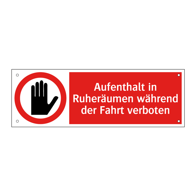 Aufenthalt in Ruheräumen während der Fahrt verboten