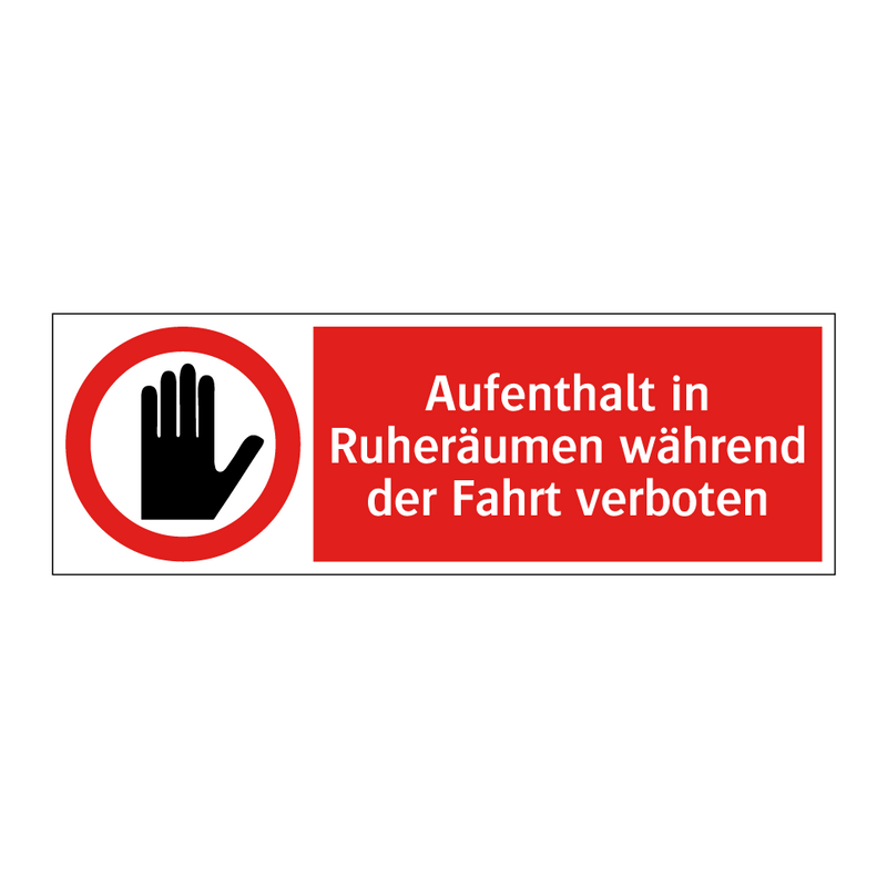 Aufenthalt in Ruheräumen während der Fahrt verboten