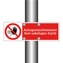 Aufzugsmaschinenraum Kein unbefugter Zutritt