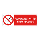 Autowaschen ist nicht erlaubt!