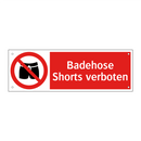 Badehose Shorts verboten
