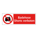 Badehose Shorts verboten