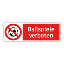 Ballspiele verboten