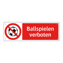 Ballspielen verboten