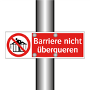 Barriere nicht überqueren