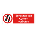 Benutzen von Cuttern verboten