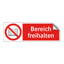 Bereich freihalten