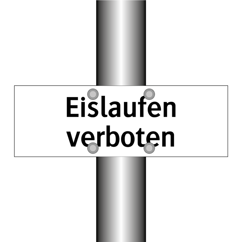 Eislaufen verboten