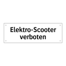 Elektro-Scooter verboten