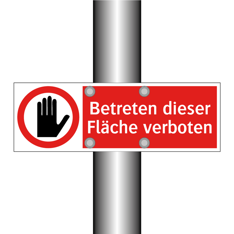 Betreten dieser Fläche verboten