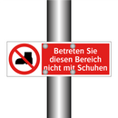 Betreten Sie diesen Bereich nicht mit Schuhen