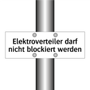 Elektroverteiler darf nicht blockiert werden