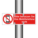 Bitte benutzen Sie Ihre Mobiltelefone nicht