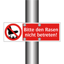 Bitte den Rasen nicht betreten!