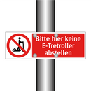 Bitte hier keine E-Tretroller abstellen